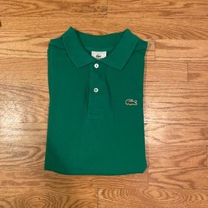 Green Lacoste polo size - L